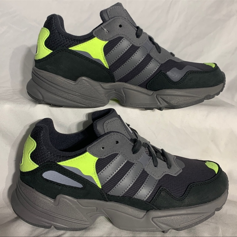Adidas Yung 96 Carbon Solar Grey Black Shoes New Womans‎ Sizing - Picture 3 of 7